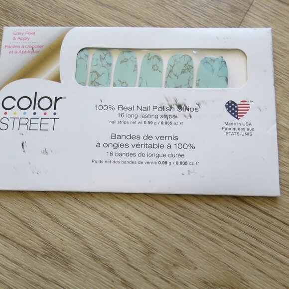 COLOR STREET Nail Polish Strips Bundle NEW (set of 3) Teal Green Mix Turquoise - Picture 5 of 12